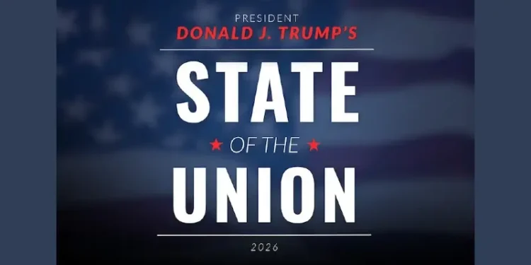 President Trump's State of the Union speech 2026. Artwork by the White House
