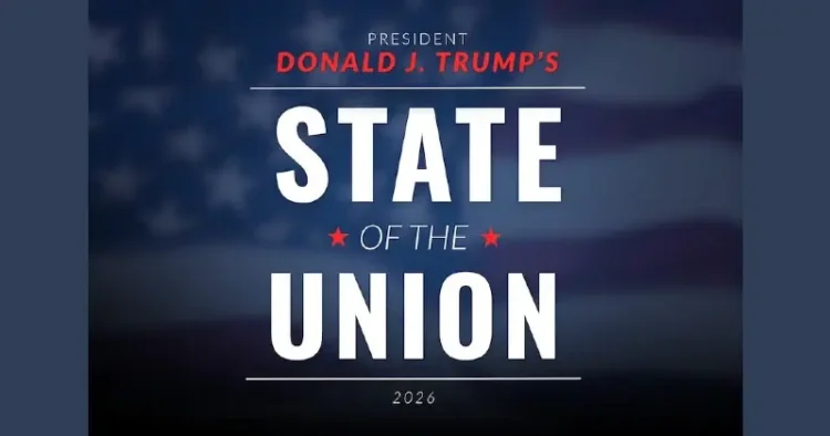 President Trump's State of the Union speech 2026. Artwork by the White House
