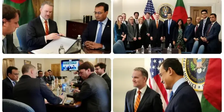 Signing of the US Agreement on Reciprocal Trade with Bangladesh. Photo by the Executive Office of the President.