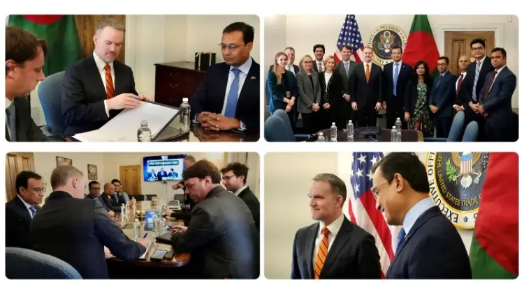 Signing of the US Agreement on Reciprocal Trade with Bangladesh. Photo by the Executive Office of the President.