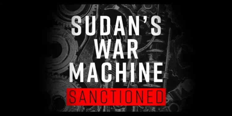 The UK has imposed new sanctions against 6 individuals fuelling Sudan’s war. Artwork by the Foreign Office.