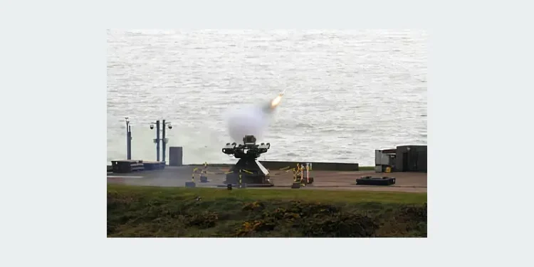 The Rapid Sentry air defence system in training in the UK. Photo by the Ministry of Defence, Crown Copyright.