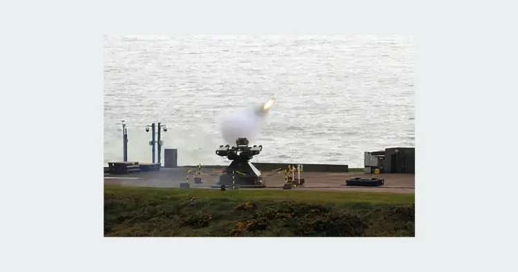 The Rapid Sentry air defence system in training in the UK. Photo by the Ministry of Defence, Crown Copyright.