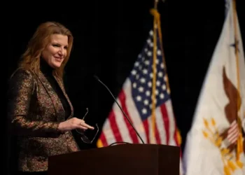 War Department Chief Information Officer Kirsten Davies hosts the annual CIO awards ceremony at the Pentagon, Feb. 23, 2026. Photo by NPO 1st Class Kubitza.