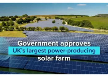 Government approves UKs largest power-producing solar farm. Photo and artwork by the Department for Energy Security and Net Zero.