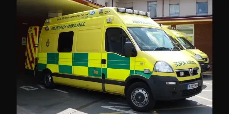 NHS Emergency Ambulance. Photo by Lydia Shiningbrightly.