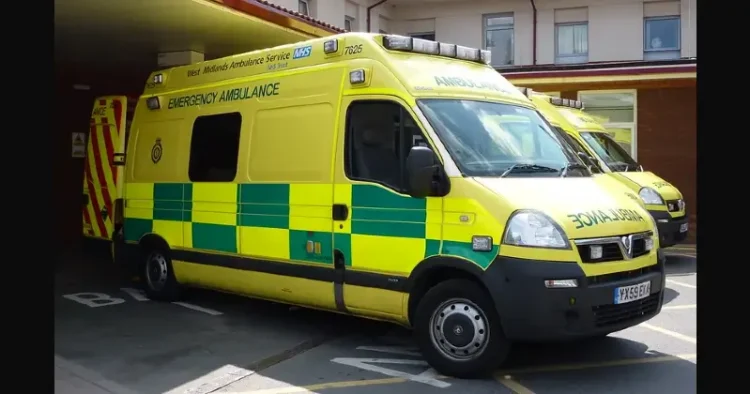 NHS Emergency Ambulance. Photo by Lydia Shiningbrightly.