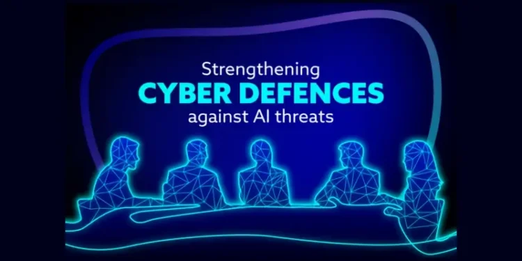 Businesses encouraged to sign Cyber Resilience Pledge. Artwork by the DSIT.