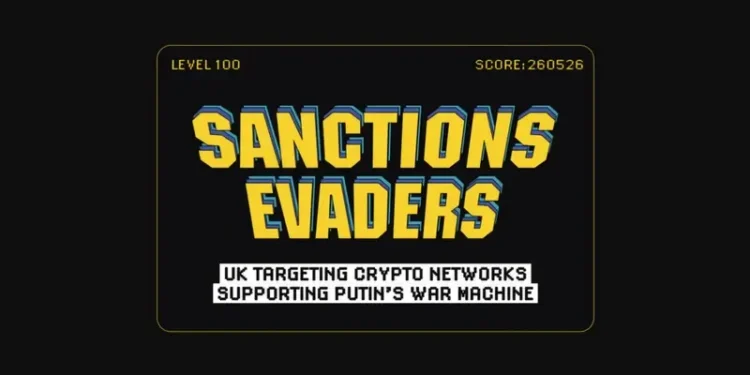New sanctions also hit the Kremlin-backed A7 network. Artwork by the Foreign Office.