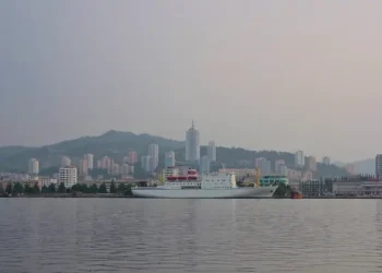Ship at Wonsan DPRK. Photo by Clay Gilliland.