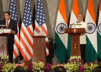U.S. Secretary of State Marco Rubio and Indian External Affairs Minister S. Jaishankar. Photo from a video by the US Department of State.