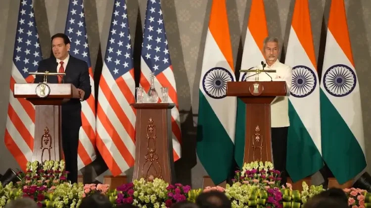 U.S. Secretary of State Marco Rubio and Indian External Affairs Minister S. Jaishankar. Photo from a video by the US Department of State.