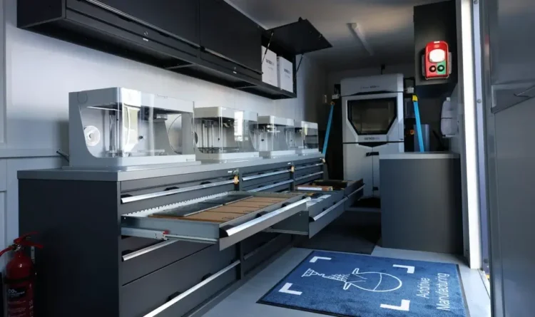 Royal Navy submarine additive manufacturing. Photo by the Royal Navy, Crown Copyright.
