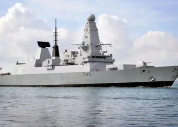 Type 45 Destroyer HMS Dauntless Entering Portsmouth. Photo by Defence Images..