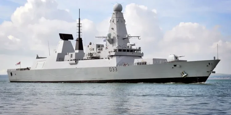 Type 45 Destroyer HMS Dauntless Entering Portsmouth. Photo by Defence Images..