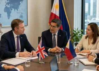 UK Government style meeting in manila. Image generated by ChatGPT Image.
