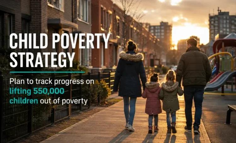 Golden hour stroll in urban neighborhood. Artwork generated by ChatGPT Image.