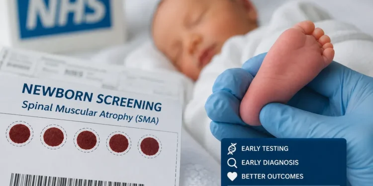 Newborn heel-prick screening for spinal muscular atrophy (SMA)